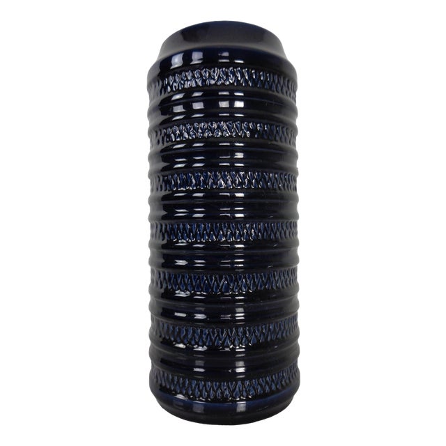 Dark Blue E4-30 Ceramic Vase from Carstens Tönnieshof, Germany, 1960s For Sale