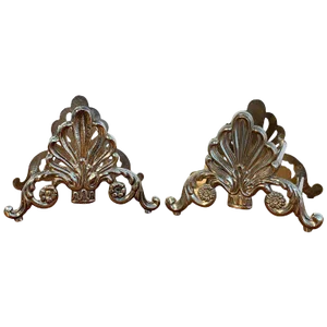 Mid 20th Century French Silver Plated Neoclassical Knife Rests - a Pair