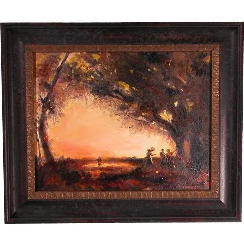 Late 20th Century Landscape Oil Painting on Canvas, Framed For Sale - Image 12 of 12