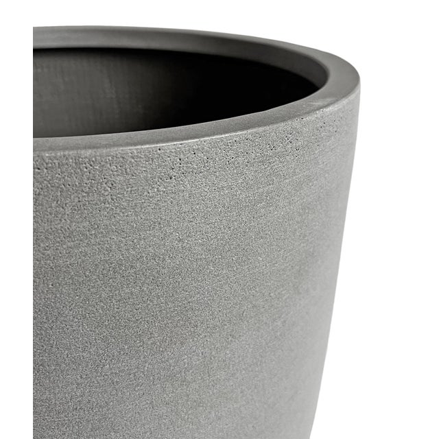 Conical Grey Planter Small For Sale - Image 4 of 8