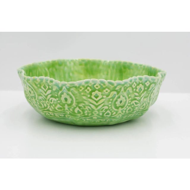 Early 21st Century Kosoy + Bouchard Signed, Dated Light Green Textured Large Bowl For Sale - Image 12 of 12
