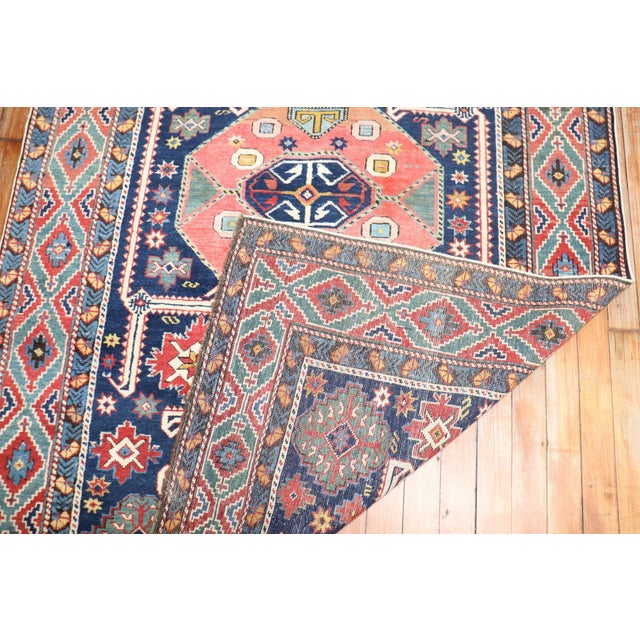 Early 20th Century Rare Caucasian Wide Runner - 3'9" x 15'8" For Sale In New York - Image 6 of 8