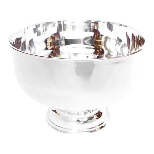 Champagne Bowl in Silver Plating For Sale