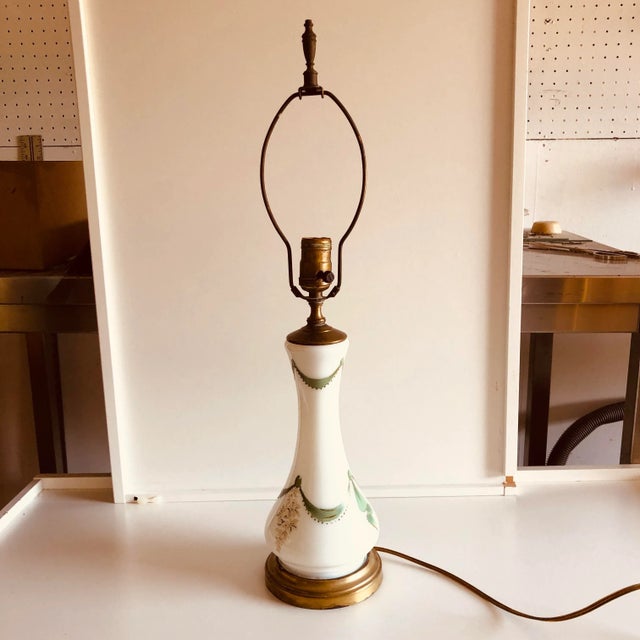 Vintage French Style Hand Painted Table Lamp For Sale In New York - Image 6 of 6