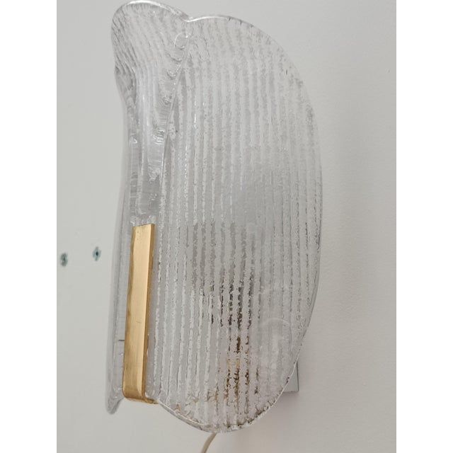 Wall Sconces attributed to Carl Fagerlund for Orrefors, 1970s, Set of 2 For Sale - Image 6 of 12