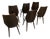 Baumann Model 840 G2S Chairs in Varnished Mahogany Finish, 1963, Set of 6 For Sale