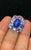 Bochic "Orient" Vintage Diamond & Tanzanite Ring Set 18K White Gold & Silver For Sale - Image 9 of 18