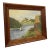 Vintage Original Framed and Signed Lakeside Landscape Artwork. For Sale