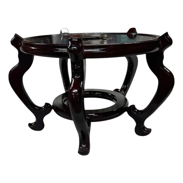 Large Chinoiserie Fish Bowl Stand For Sale