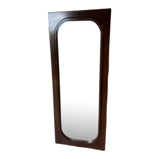 Arteriors Walnut Frame Wall Wood Mirror For Sale
