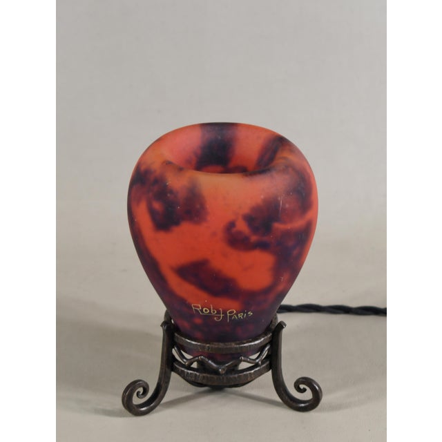 French Art Deco Incense Burner Night Lamp by Robj Daum - 1925 France For Sale - Image 6 of 11