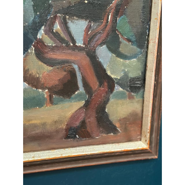 Britta Krüger, Large Landscape with Trees, 1960s, Oil on Canvas, Framed For Sale - Image 12 of 18