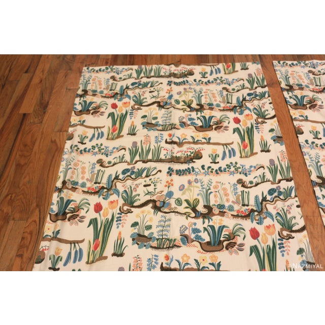 Nazmiyal Collection Vintage Pair of Primavera Curtains by Josef Frank For Sale - Image 4 of 8
