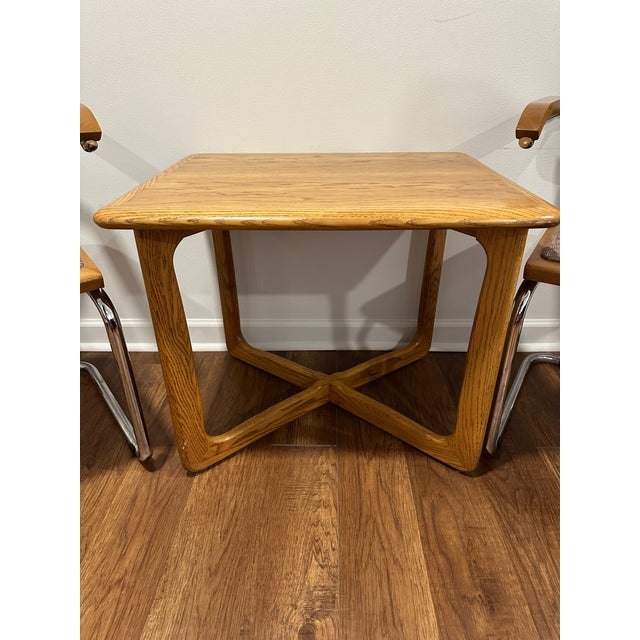 Authentic Lane “Perception” side / occasional table designed by Warren Church for Lane Furniture, introduced in the mid...