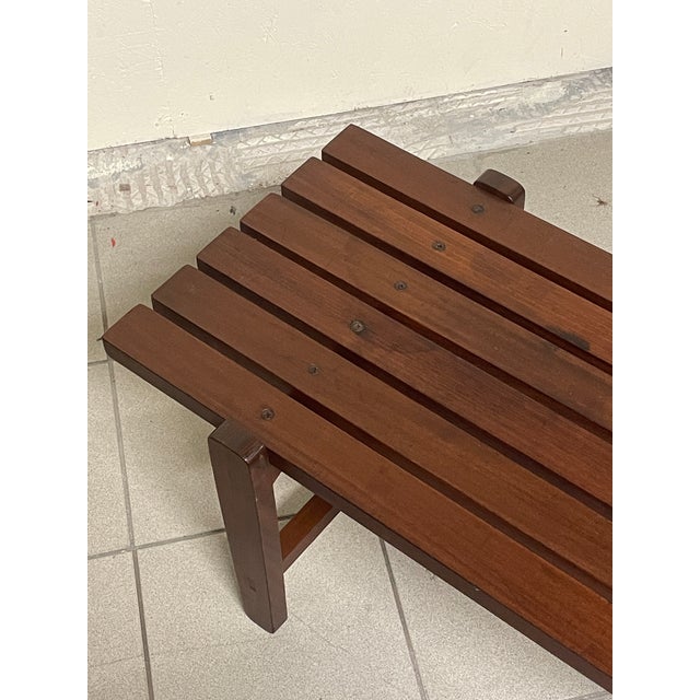 Vintage Danish Teak Bench, 1960s For Sale - Image 6 of 18