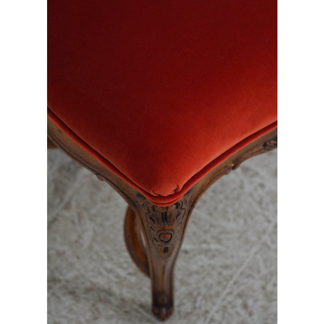 Set of 6 French Louis XV Walnut Cane Back Dining Chairs For Sale - Image 9 of 18