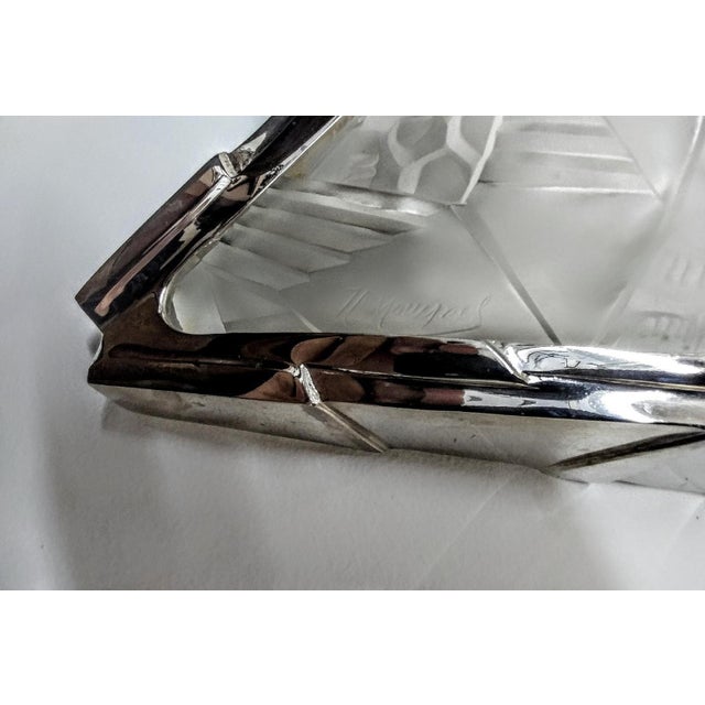 Metal French Art Deco Wall Sconces Signed by H. Mouynet - a Pair For Sale - Image 7 of 8