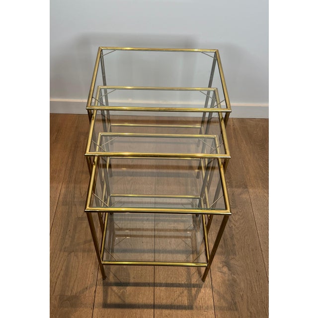 1940s Neoclassical style nesting tables For Sale - Image 4 of 12