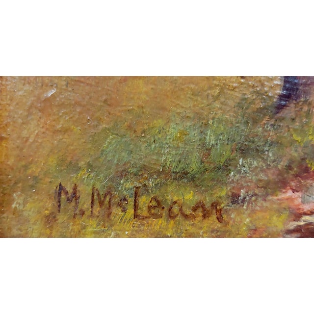 Mid 19th Century McNeil Macleay - 19th Century Scottish Wooded Landscape at Sunrise For Sale - Image 5 of 8