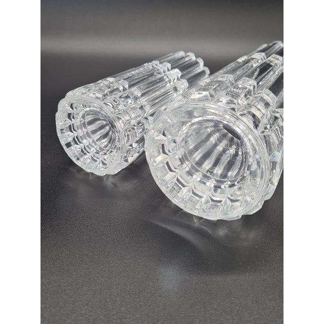 Montparnasse Crystal Vases from Cristal Darques Durand, France, 1970s-1980s, Set of 2 For Sale - Image 10 of 13