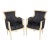 Pair Attributed Maison Jansen French Louis XVI Style Distressed Painted Bergeres For Sale