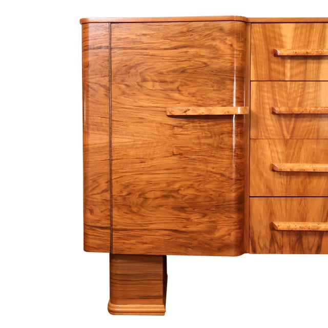 Art Deco Art Deco Burl Walnut “Talent Series” Sideboard, Stamped F. H. Marshall & Co. For Sale - Image 3 of 12