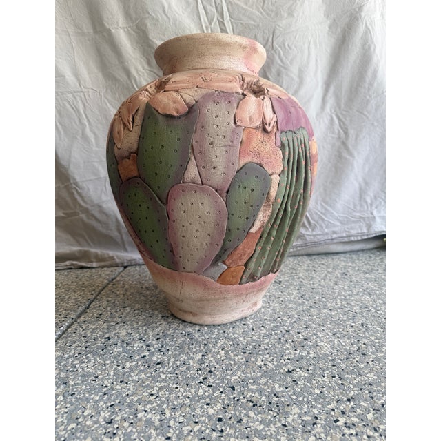1980s 1980s Large 17" John Davis Studio Art Pottery Vase For Sale - Image 5 of 8