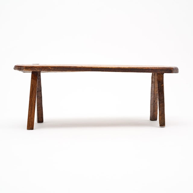 Shepherd table from the Dolomites in Italy. This piece is made of solid chestnut wood and features the original patina. It...