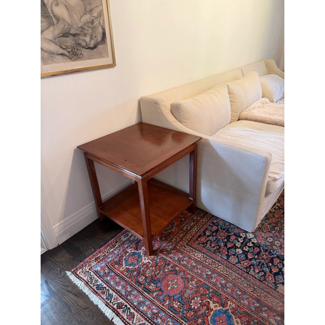 Landstrom Furniture 1950s Mid-Century Chinoiserie Mahogany Side Table For Sale - Image 4 of 10