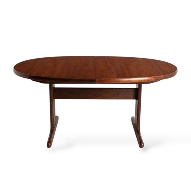 Red Mid-Century Modern Danish Rosewood Extending Dining Table by Skovby, 1980s For Sale - Image 8 of 10