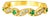 Late 20th Century 14K Yellow Gold Emerald Diamond Ring Eternity Band, Size 7 For Sale