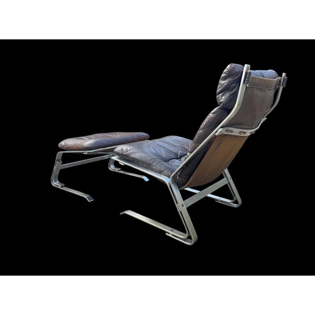 Set of Mid-Century Lounge Chair and Ottoman by Nordahl & Elsa Solheim for O.P. Rykken For Sale - Image 11 of 18