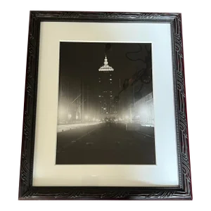 1970s Black and White Photograph of Park Avenue in the 1930s, Framed