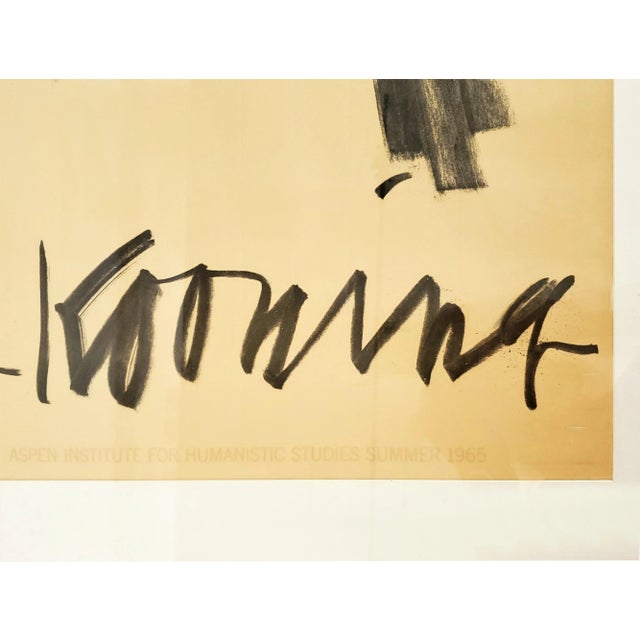 1960s 1965 Willem De Kooning Aspen Exhibition Poster For Sale - Image 5 of 12