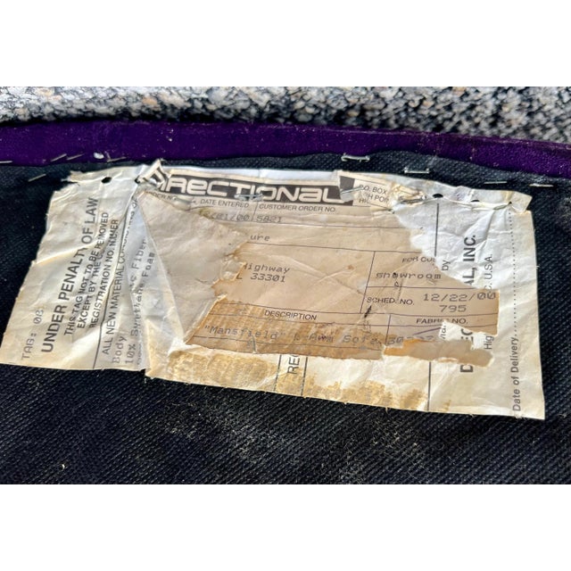 Postmodern Kidney Sofa by Directional For Sale In Miami - Image 6 of 6