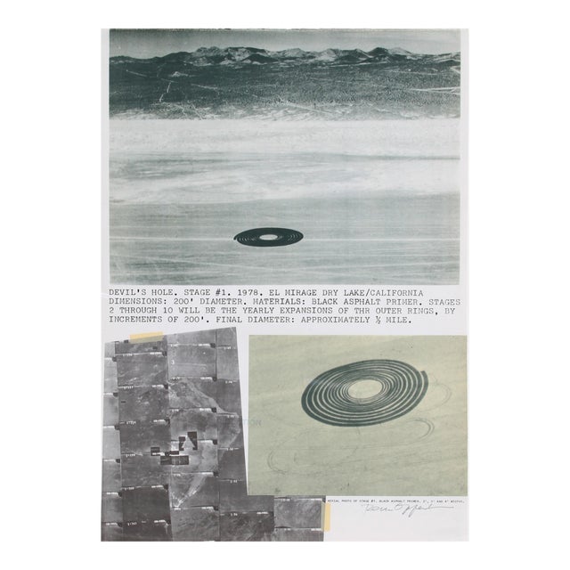 Dennis Oppenheim - Devil's Hole Lithograph For Sale