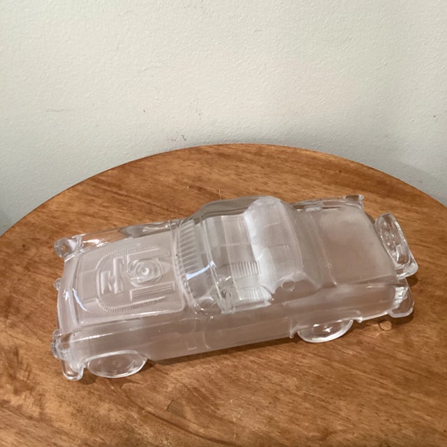 Mid 20th Century Hofbauer Frosted Crystal Glass Ford Thunderbird 1956s For Sale - Image 11 of 12