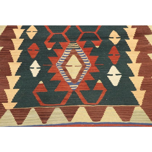 Vintage Persian Shiraz Kilim Rug - 03'02 X 03'08 For Sale - Image 4 of 9