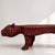 Handmade Sculptural Leopard Bench,Red & Black Design For Sale - Image 4 of 7