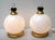 Mid-Century Brass and Murano Glass Table Lamps, 1970s, Set of 2 For Sale - Image 10 of 11