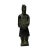 Chinese Black Green Rustic Ancient Artistic Terra Cotta Soldier Figure For Sale In San Francisco - Image 6 of 6
