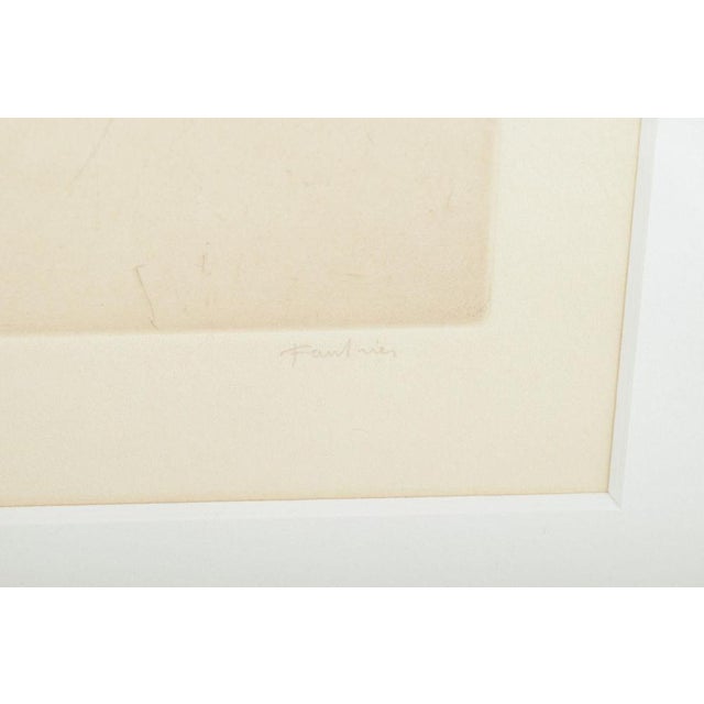 Jean Fautrier, Reclining Nude Female Figure in Expressive Style, Etching For Sale - Image 5 of 7