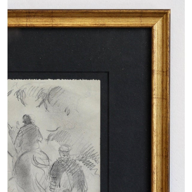 Guillaume Dulac, Returning Home, 1920s, Pencil on Paper For Sale - Image 8 of 11