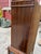1930s Art Deco Waterfall Walnut China Cabinet Curio Display For Sale - Image 10 of 12