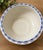 Chinoiserie Large Vintage 12” Blue & White Floral Ceramic Bowl Scalloped Rim Chinoiserie For Sale - Image 3 of 4