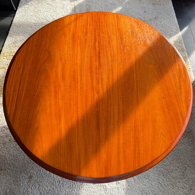 Antique Victorian Round Wooden Coffee Table with Carved Claw Feet, 1890s For Sale - Image 10 of 18