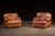 Traditional Pair of Vintage Leather Club Chairs With Matching Ottoman by Emerson For Sale - Image 3 of 14