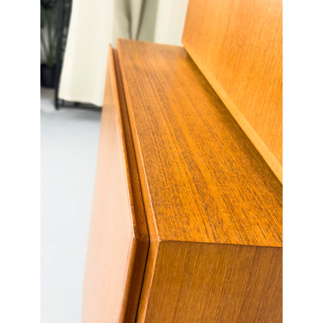 Purple Narrow Teak Cabinet from Omann Jun, 1960s For Sale - Image 8 of 18