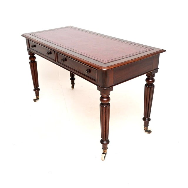 Antique Victorian Writing Table, 1850s For Sale - Image 4 of 11