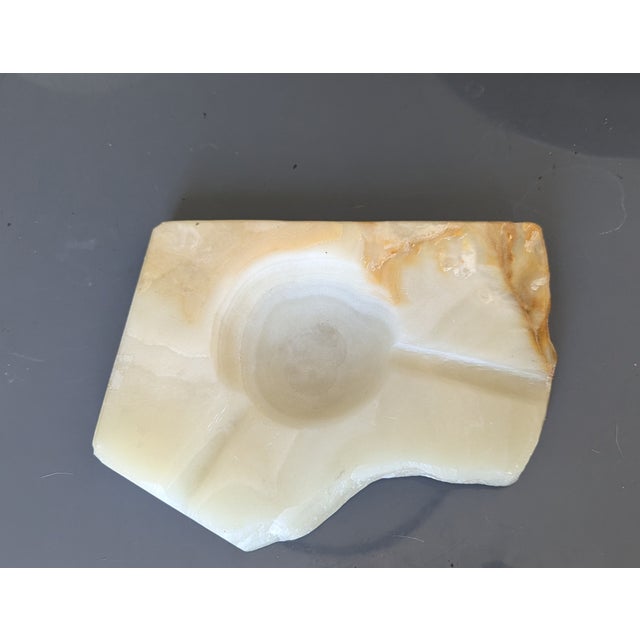 80s Mid Century Onyx Ashtray For Sale - Image 4 of 5